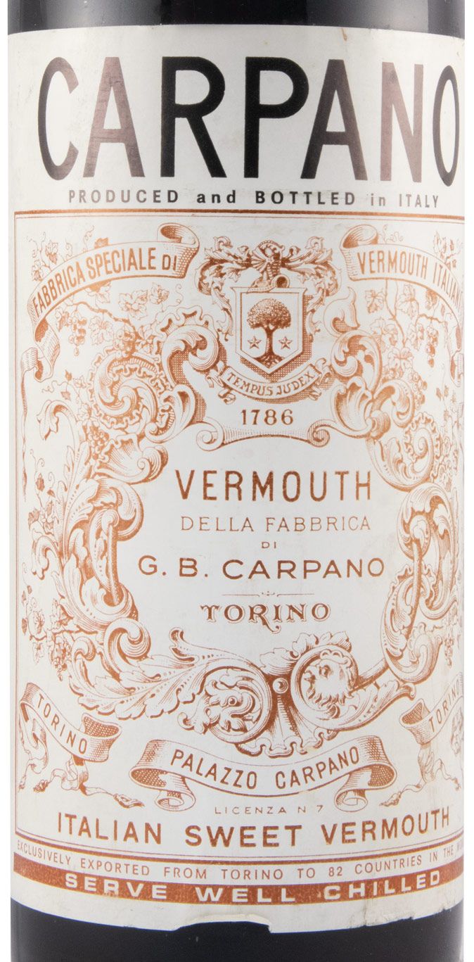 Vermouth Carpano Torino (rótulo branco) 1L