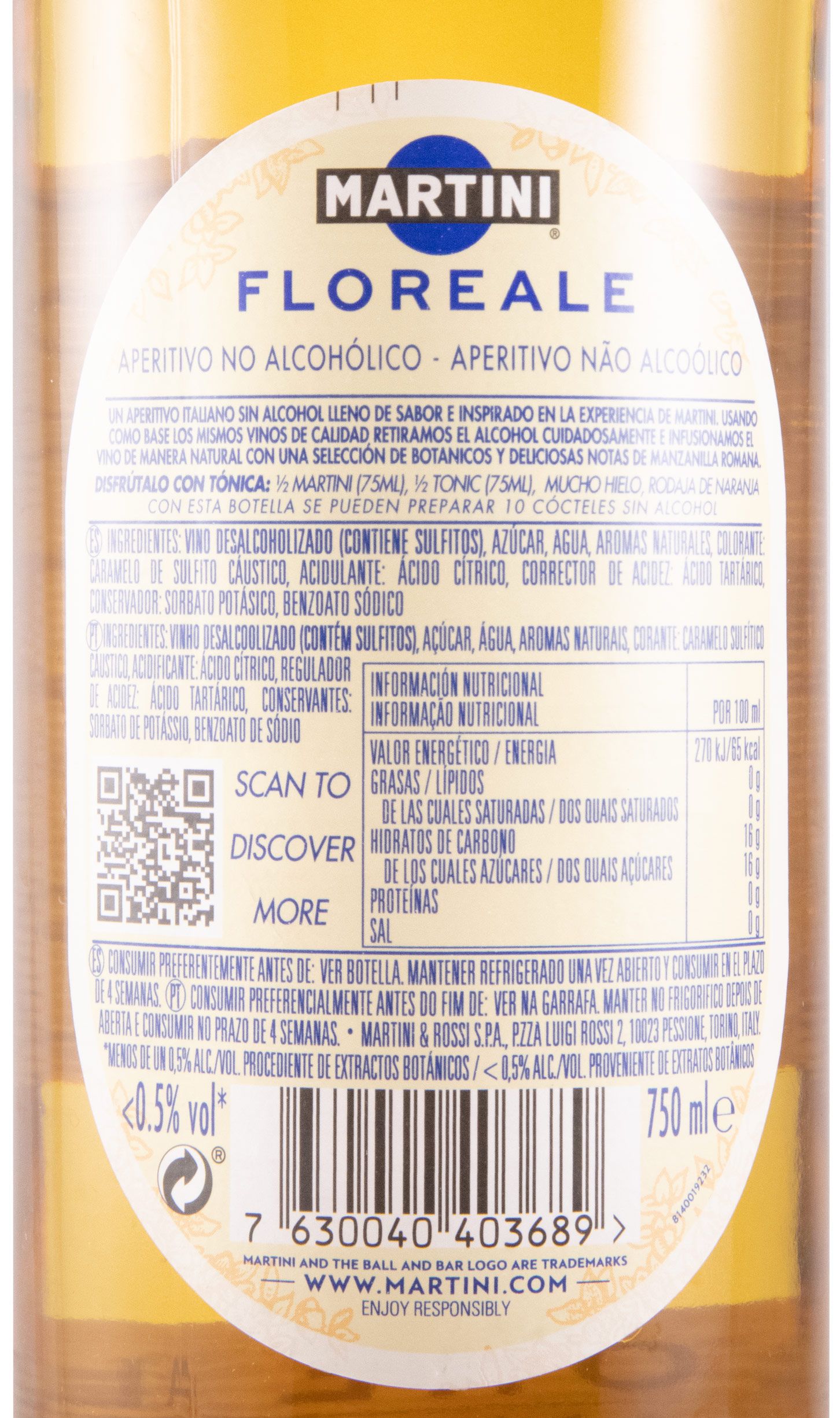 Martini Floreale s/Álcool