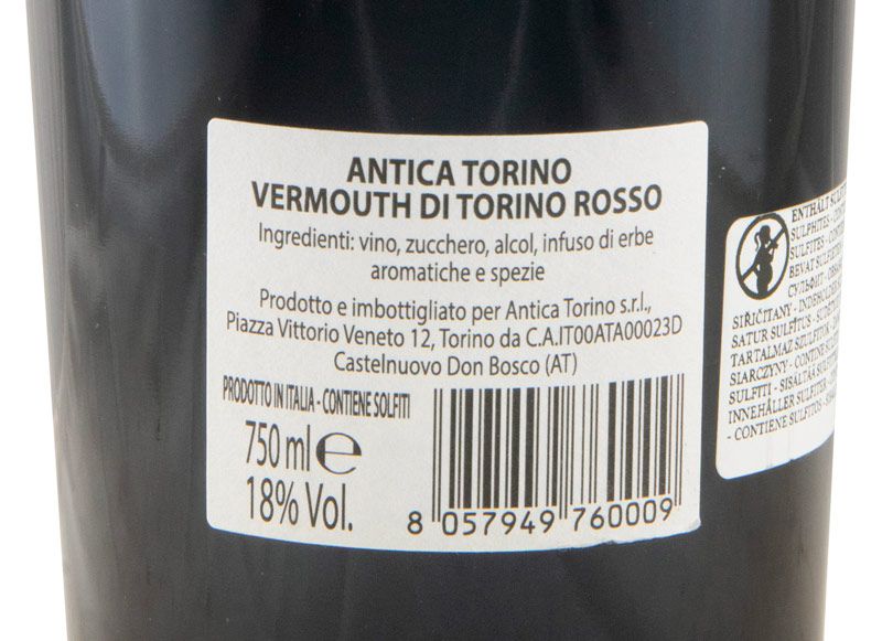 Vermute Antica Torino Vermouth di Torino Rosso