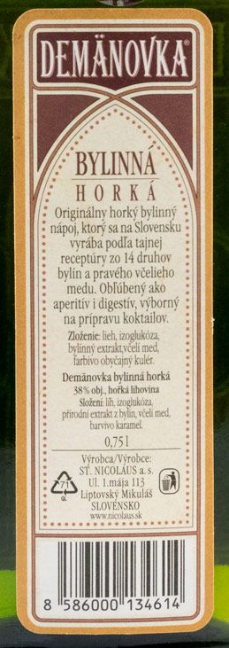 Bitter St. Nicolaus Demänovka 75cl