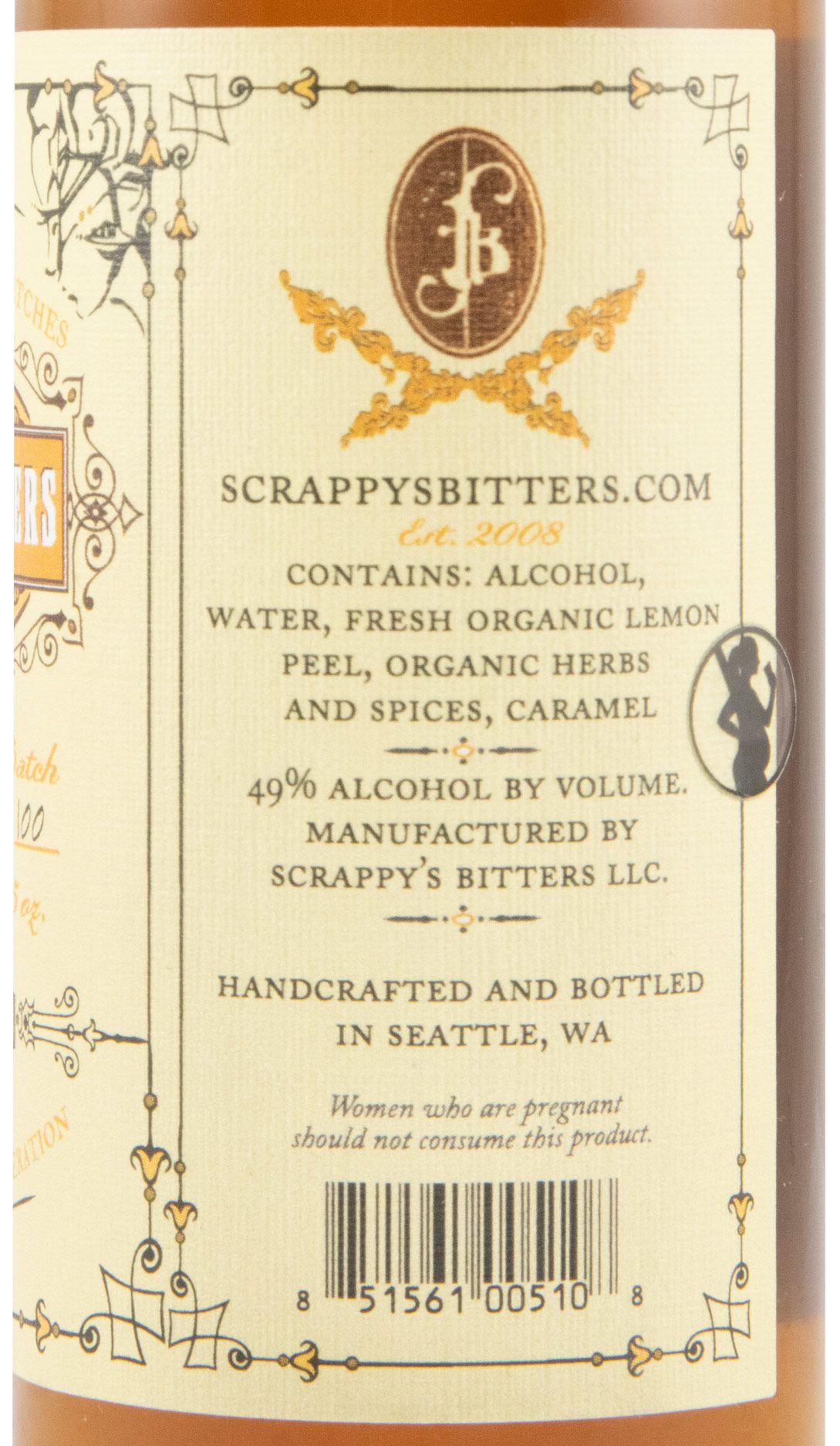 Bitter Scrappy's Black Lemon 14,7cl