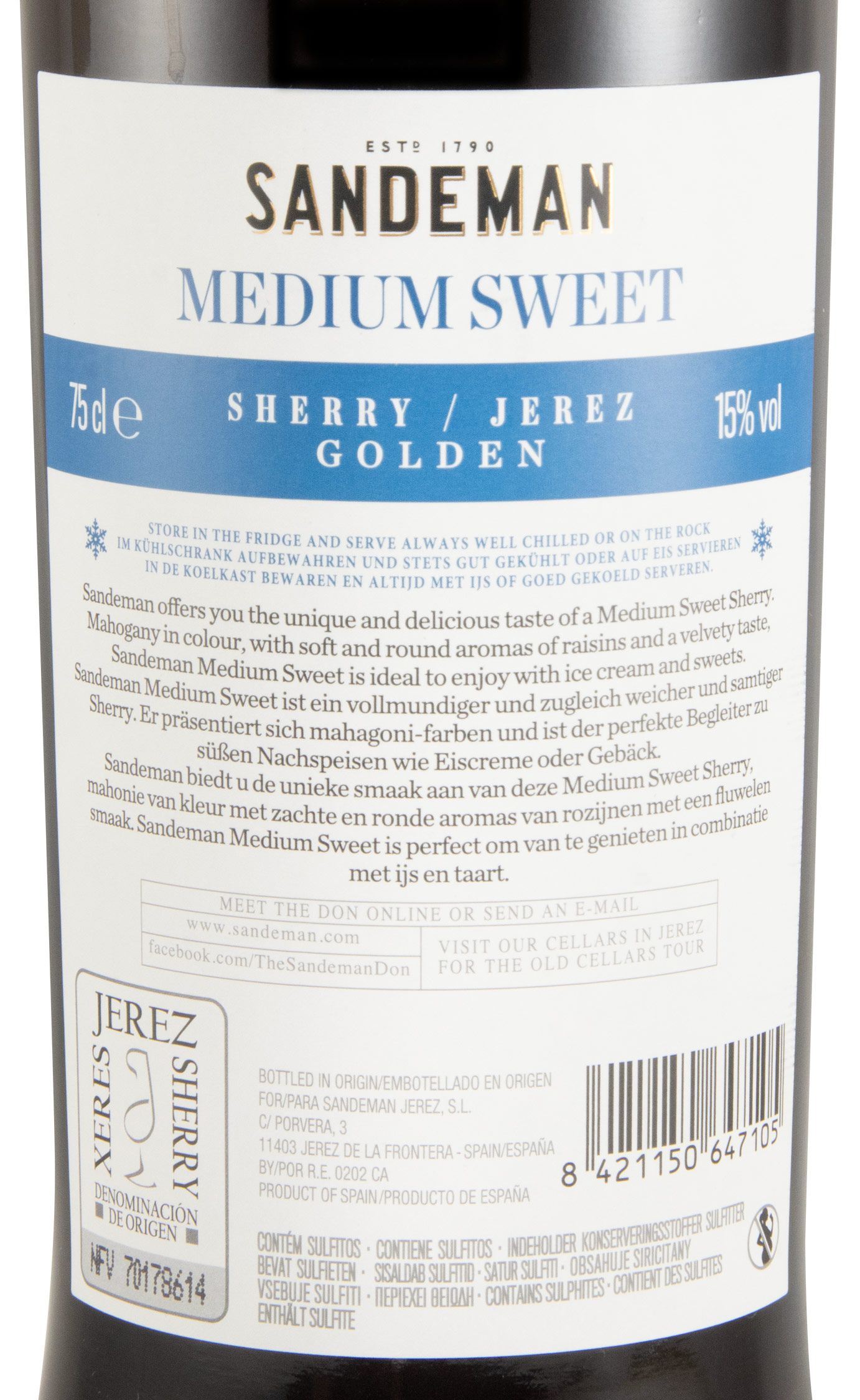 Jerez Sandeman Medium Sweet