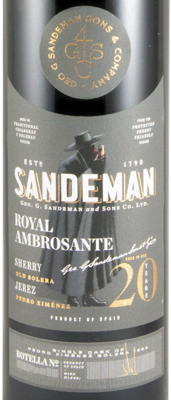 Jerez Sandeman Royal Ambrosante Pedro Ximénez 20 years 50cl