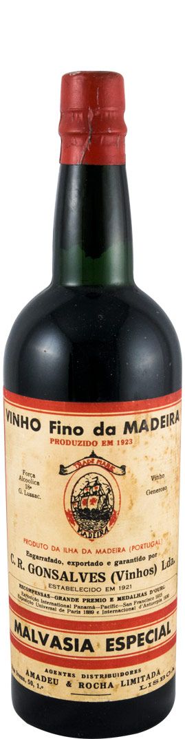 1923 Madeira C.R. Gonsalves Malvasia Especial