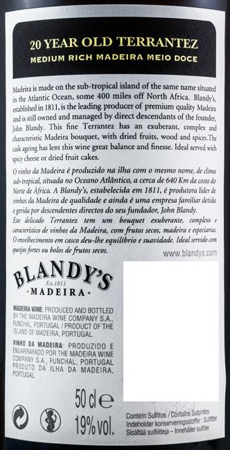 Madeira Blandy's Terrantez 20 anos 50cl