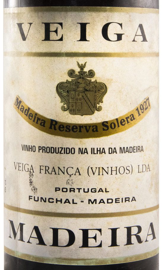 1927 Madeira Veiga França Sercial Solera Reserva