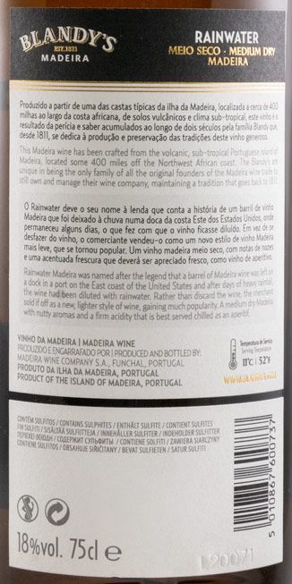 Madeira Blandy's Rainwater Meio Seco