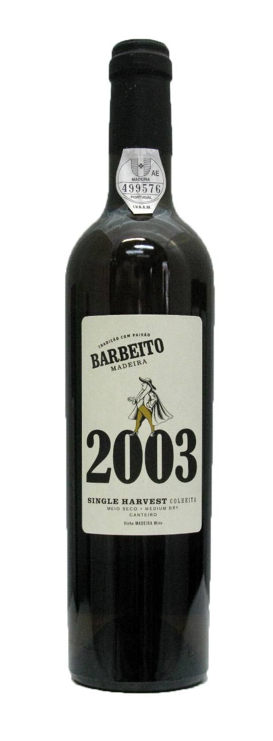 2003 Madeira Barbeito Single Harvest 50cl