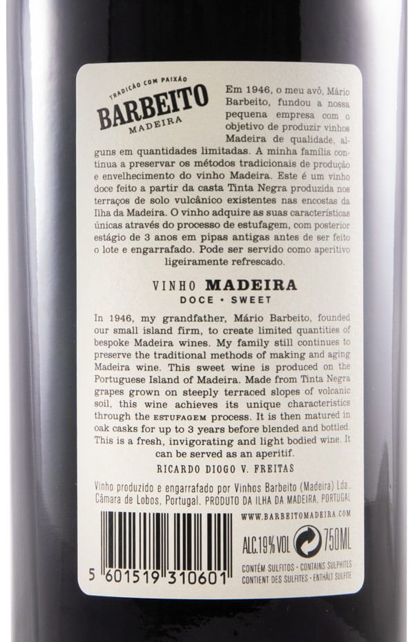 Madeira Barbeito Doce 3 anos