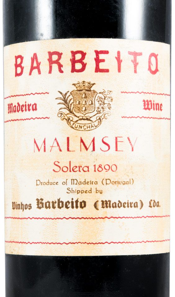 1890 Madeira Barbeito Malmsey Solera
