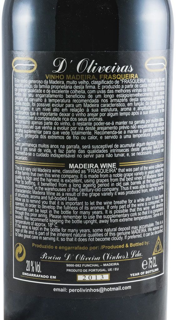 1973 Madeira D'Oliveiras Boal