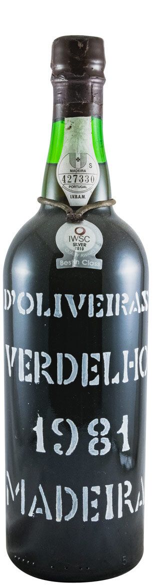 1981 Madeira D'Oliveiras Verdelho