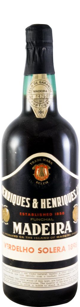 1898 Madeira Henriques & Henriques Verdelho Solera
