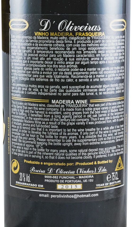 1984 Madeira D'Oliveiras Boal