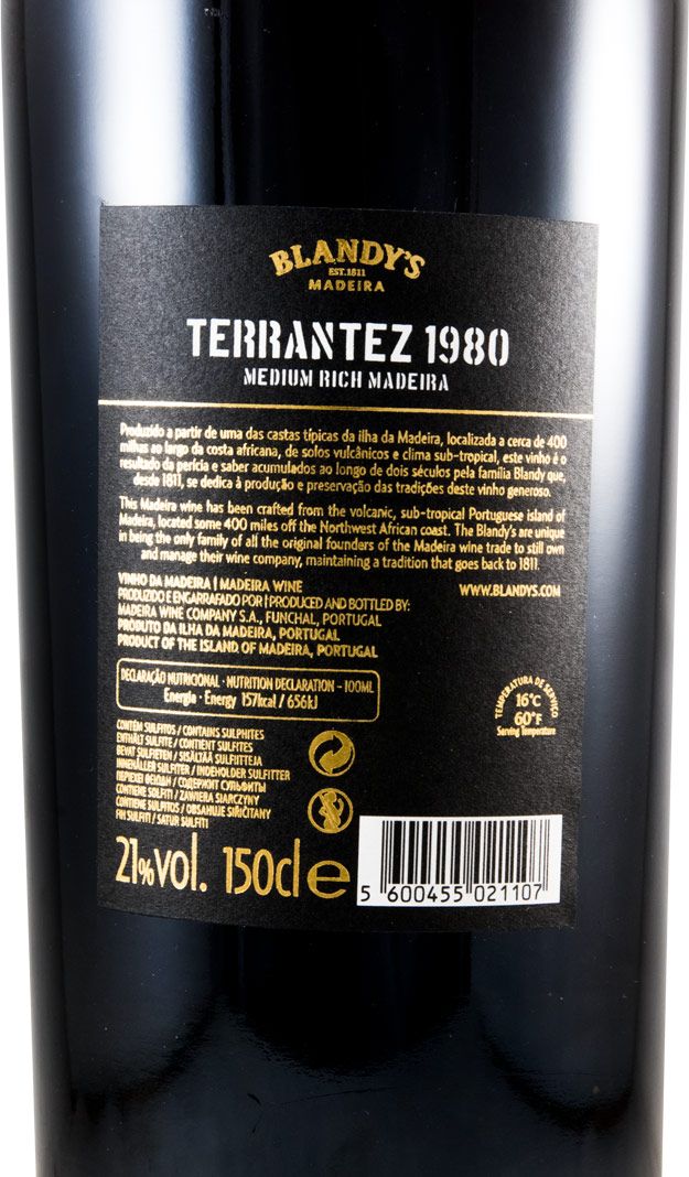 1980 Madeira Blandy's Terrantez Vintage 1,5L
