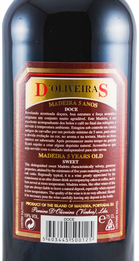 Madeira D'Oliveiras Doce 5 anos