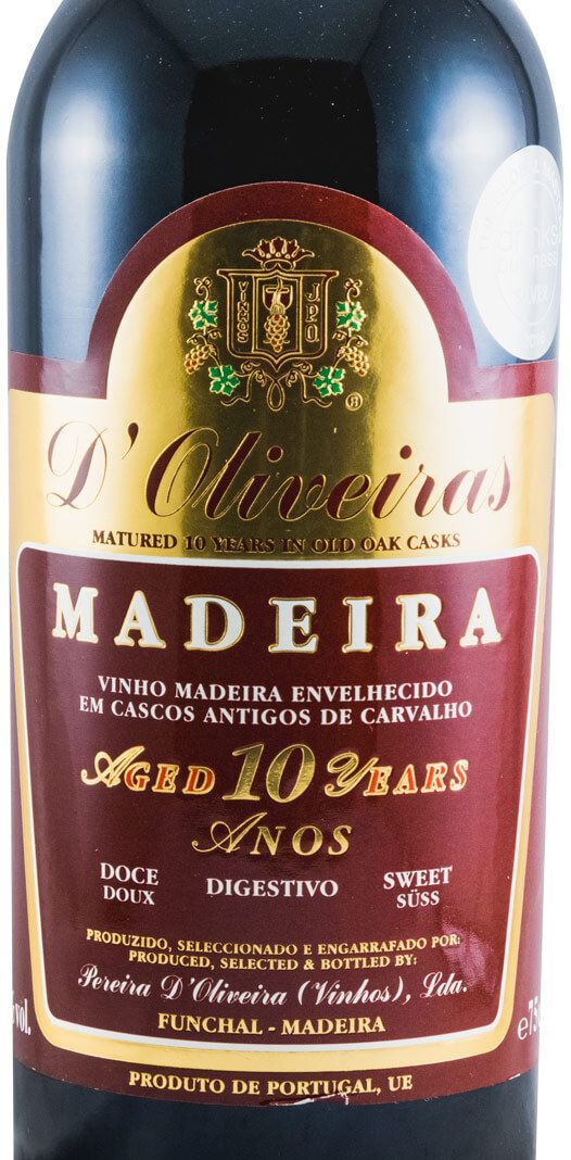 Madeira D'Oliveiras Doce 10 years