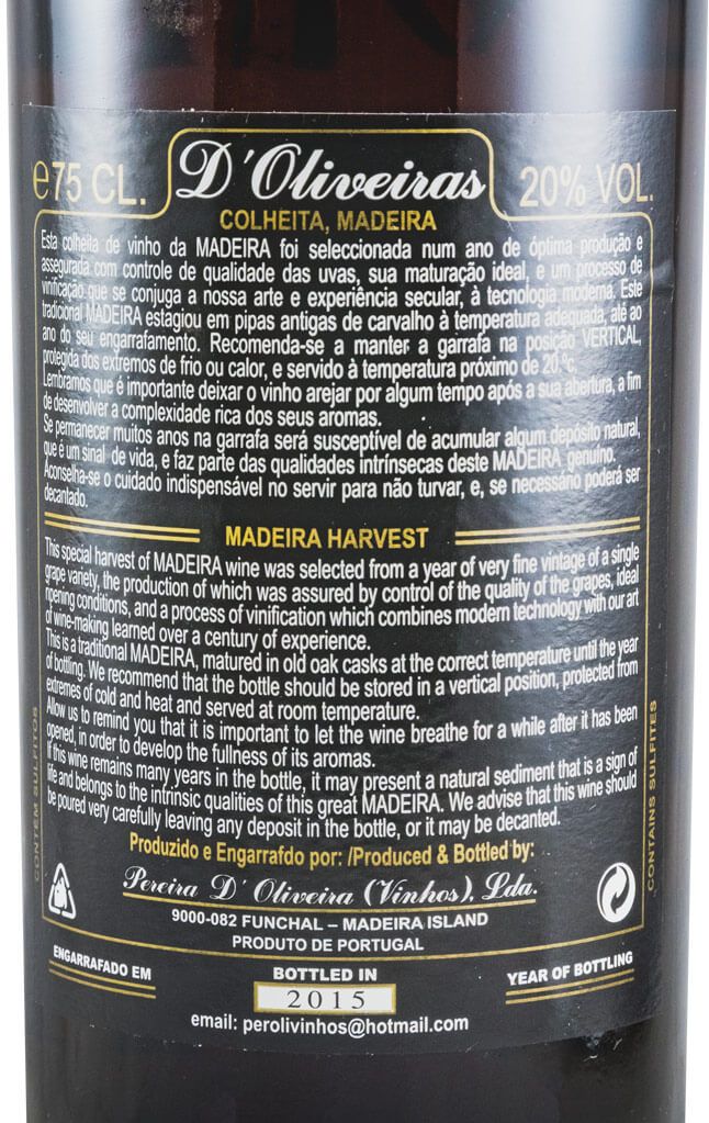 2000 Madeira D'Oliveiras Verdelho