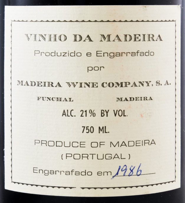 1933 Madeira Leacock's Malvazia