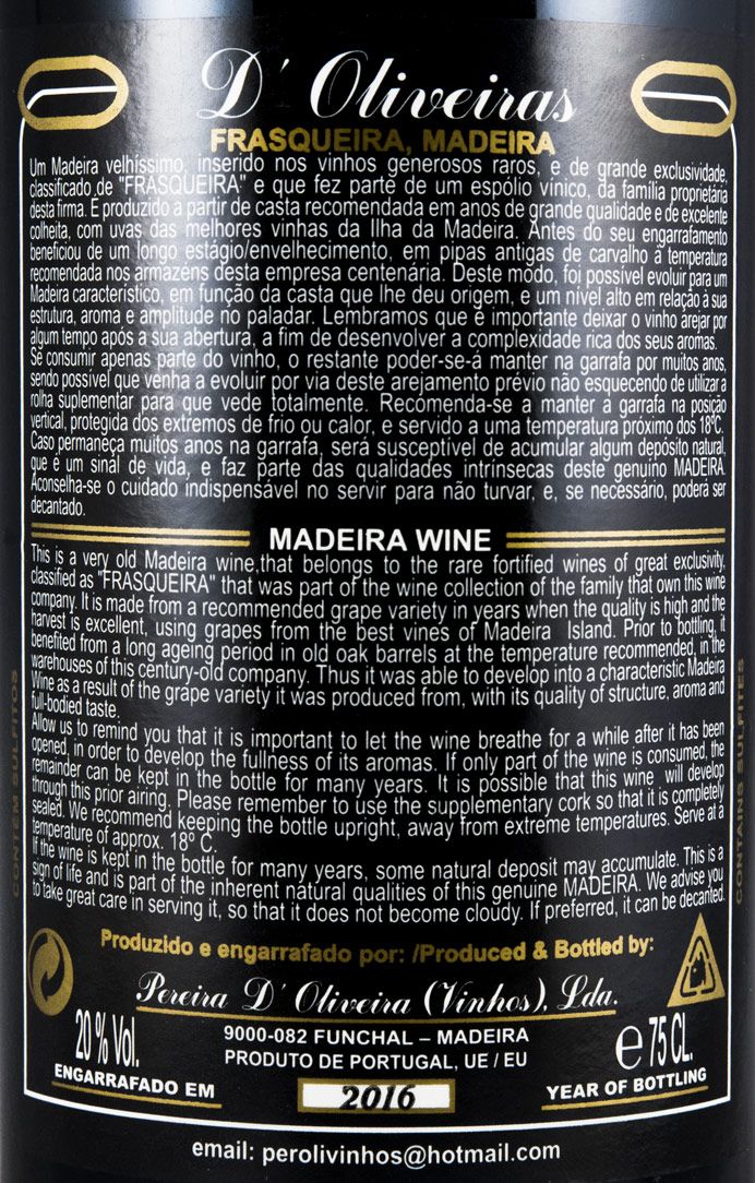 1903 Madeira D'Oliveiras Boal