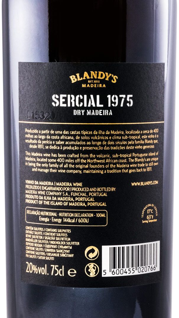 1975 Madeira Blandy's Sercial
