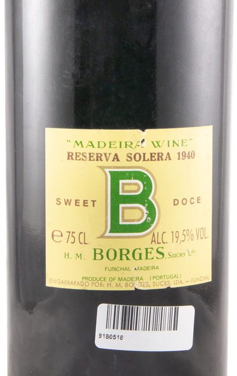 1940 Madeira Borges B Reserva Solera