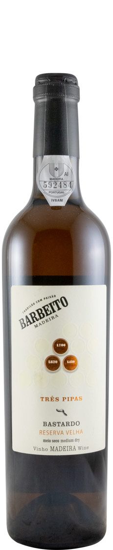 Madeira Barbeito Três Pipas Bastardo Reserva 50cl