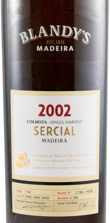 2002 Madeira Blandy's Sercial 50cl