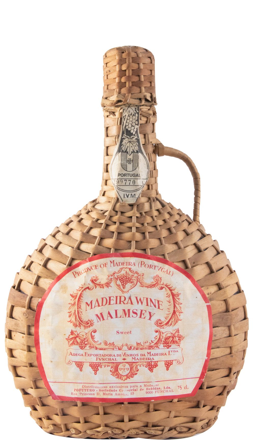 Madeira Adega Exportadora dos Vinhos da Madeira Malmsey (wicker flask)