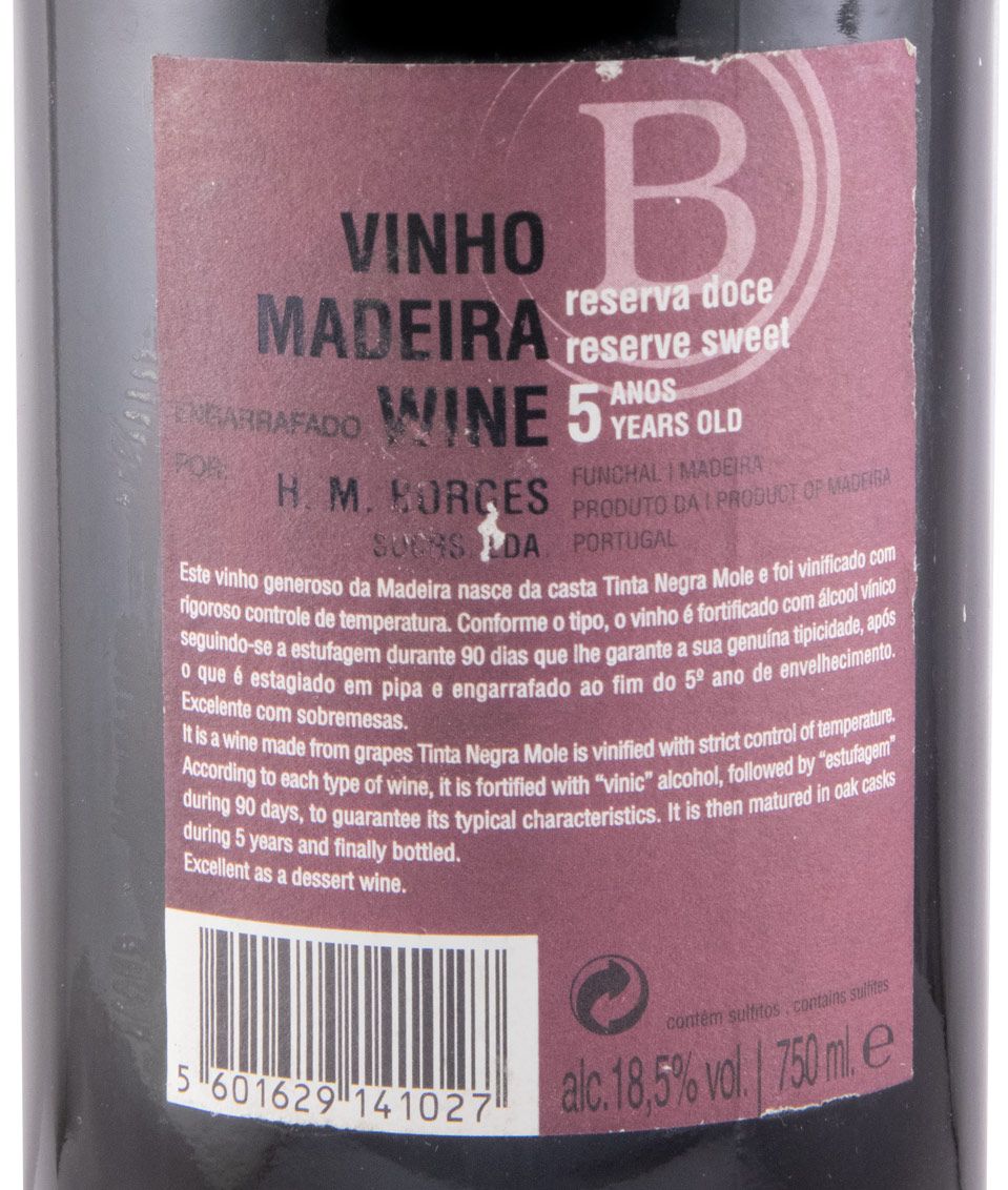 Madeira H. M. Borges Reserva Doce 5 anos