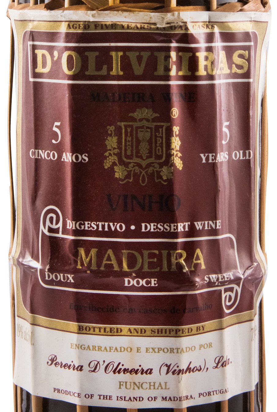 Madeira D'Oliveiras Doce 5 anos (garrafa empalhada)