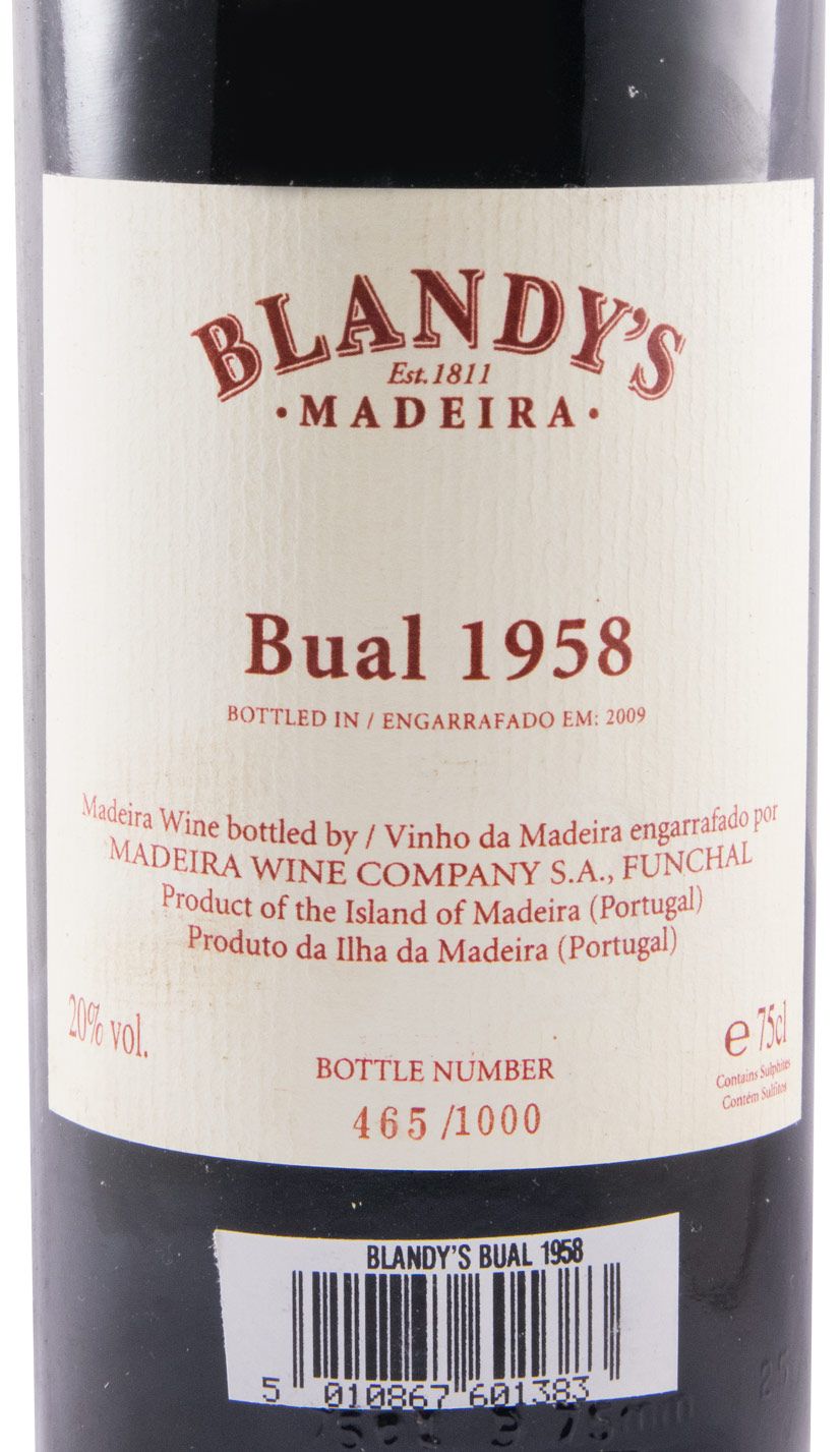 1958 Madeira Blandy's Bual