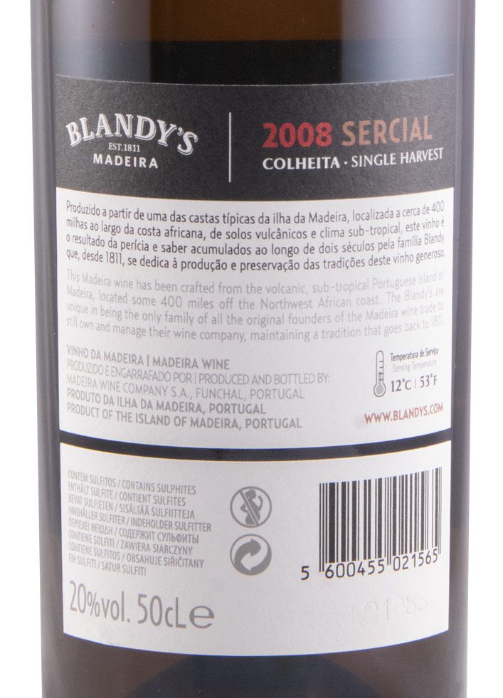 2008 Madeira Blandy's Sercial 50cl