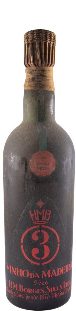 Madeira H. M. Borges N.º 3 Seco (gargalo empalhado)