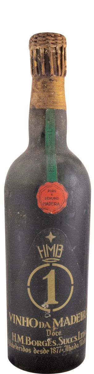 Madeira H. M. Borges N.º 1 Doce (gargalo empalhado)