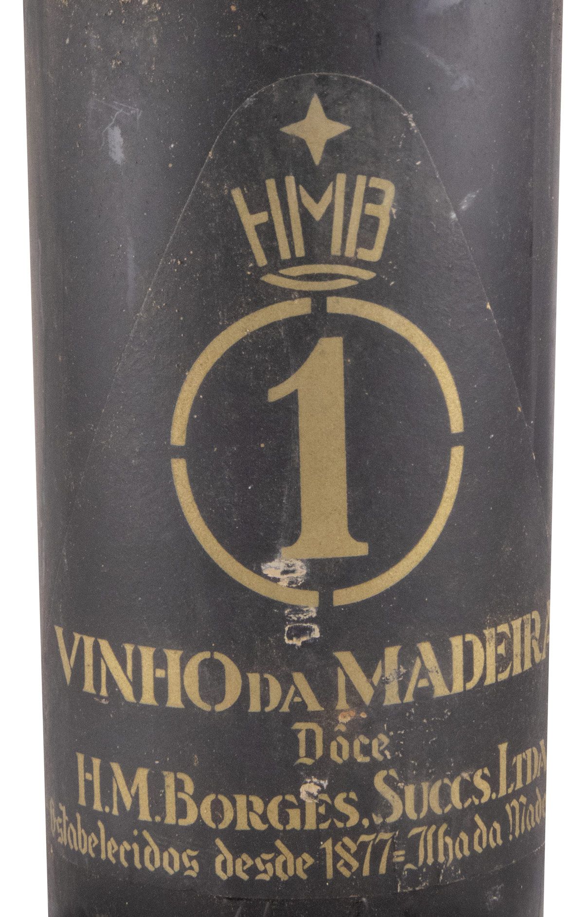 Madeira H. M. Borges N.º 1 Doce (gargalo empalhado)