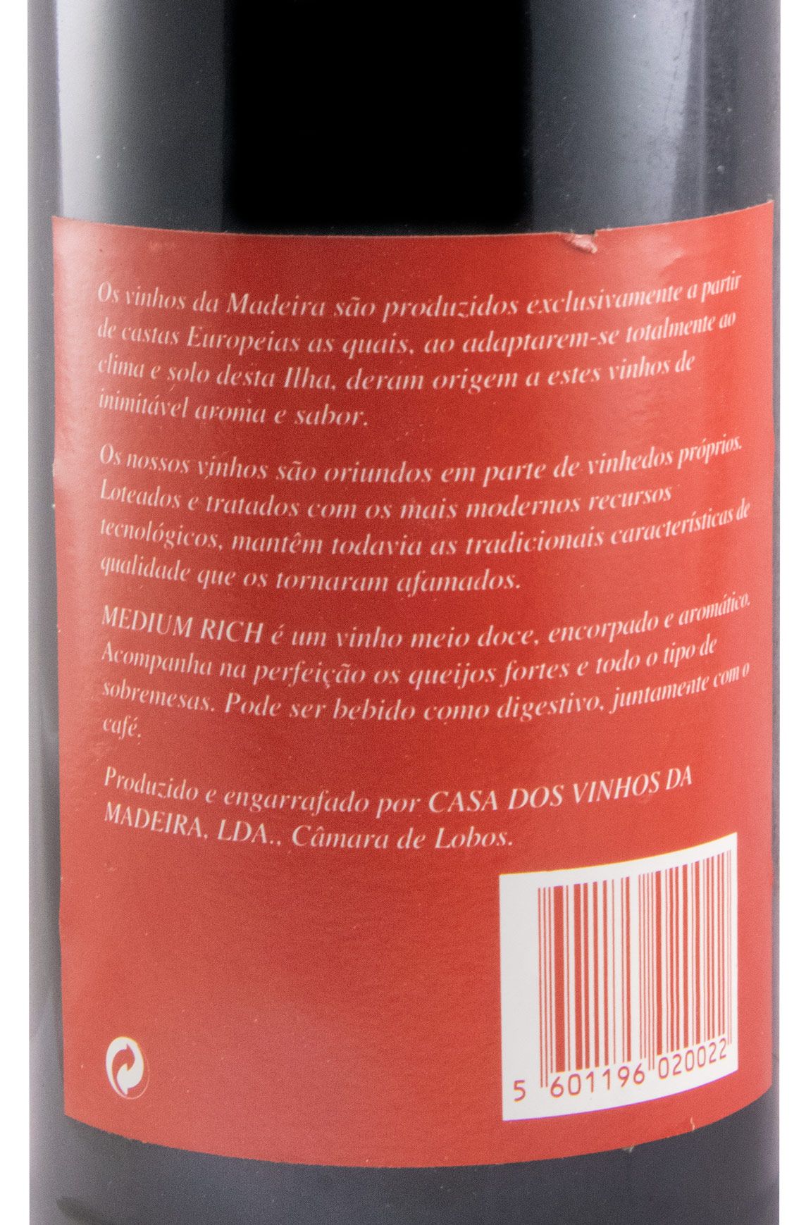 Madeira Casa dos Vinhos da Madeira Câmara de Lobos Medium Rich