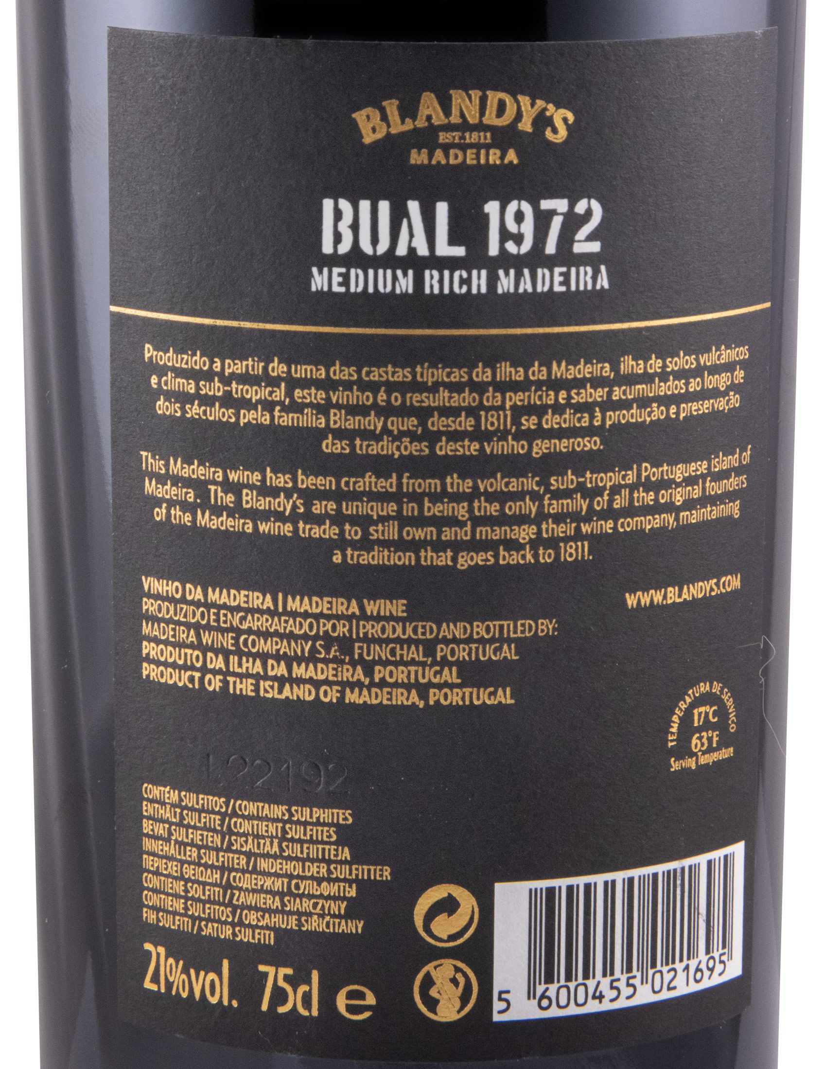 1972 Madeira Blandy's Bual