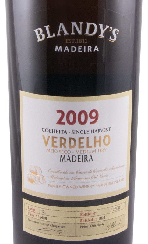2009 Madeira Blandy's Verdelho