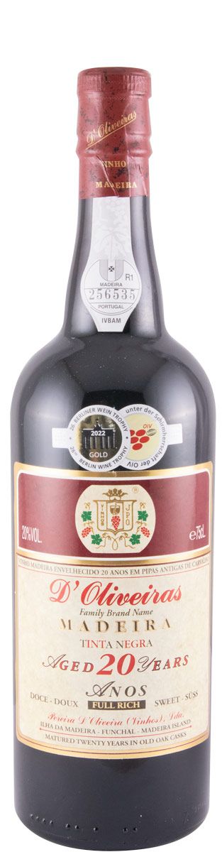 Madeira D'Oliveiras Tinta Negra Sweet 20 years