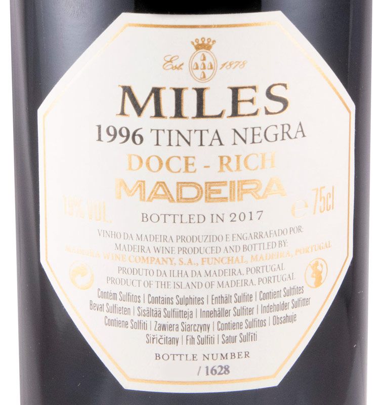 1996 Madeira Miles Tinta Negra