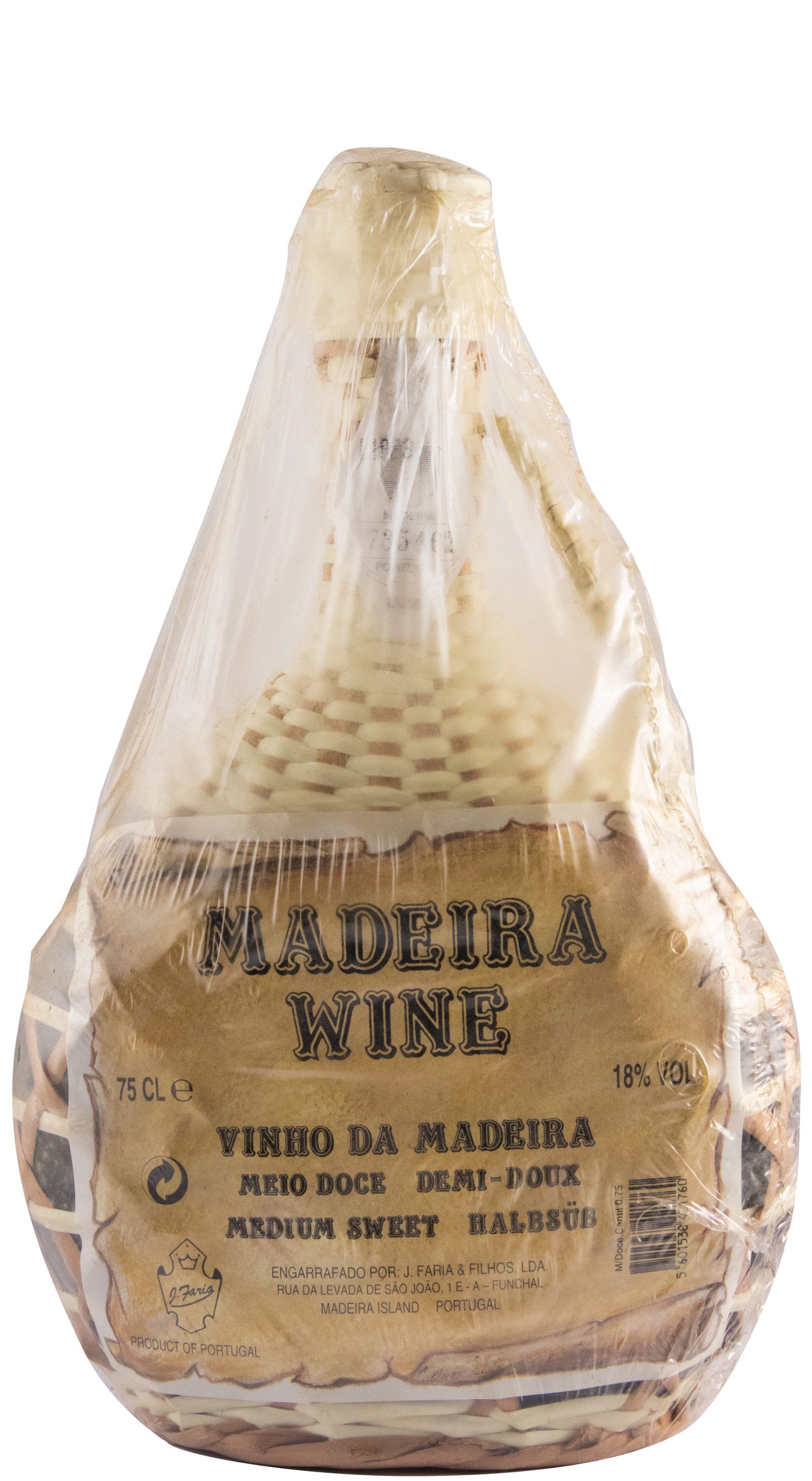Madeira J.Faria & Filhos Medium Rich (wicker flask)