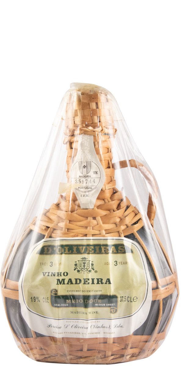 Madeira D'Oliveiras Meio Doce 3 anos (garrafa empalhada) 37,5cl