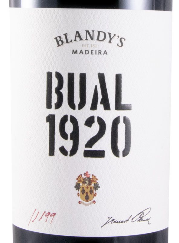 1920 Madeira Blandy's Bual (bottled in 2020)