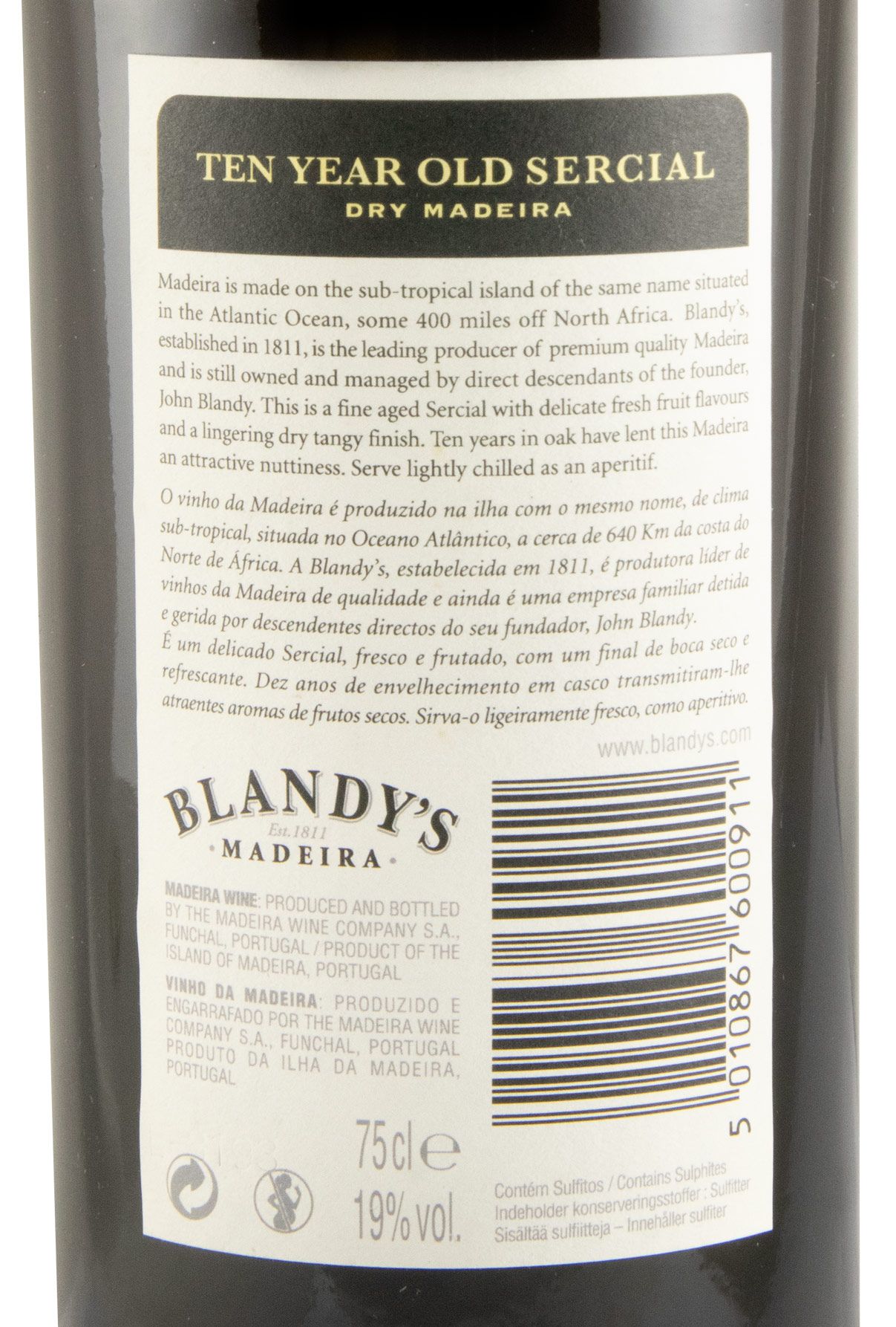 Madeira Blandy's Sercial 10 years