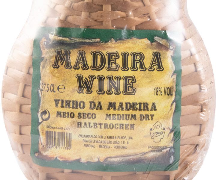 Madeira J. Faria & Filhos Meio Seco (cantil empalhado) 37,5cl