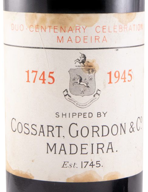 Madeira Cossart Gordon 1745 -1945 Duo Centenary Celebration