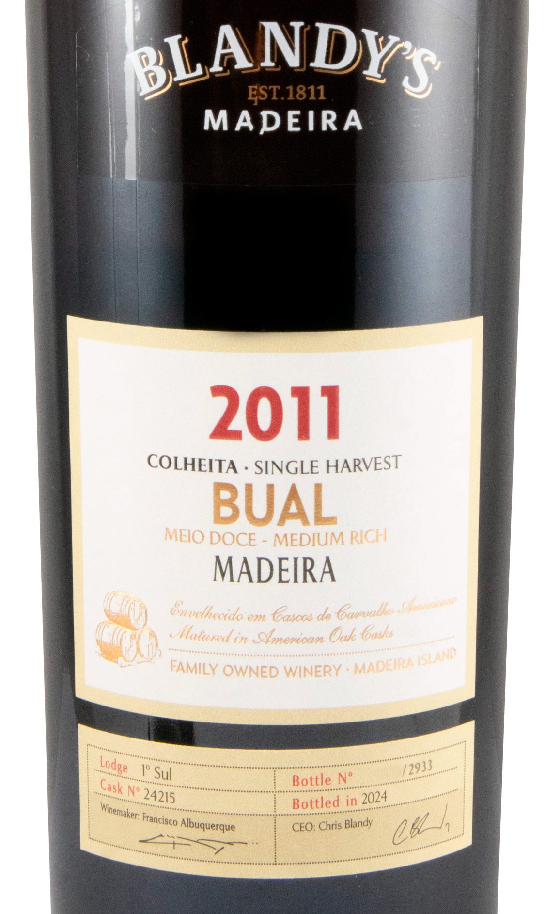 2011 Madeira Blandy's Bual