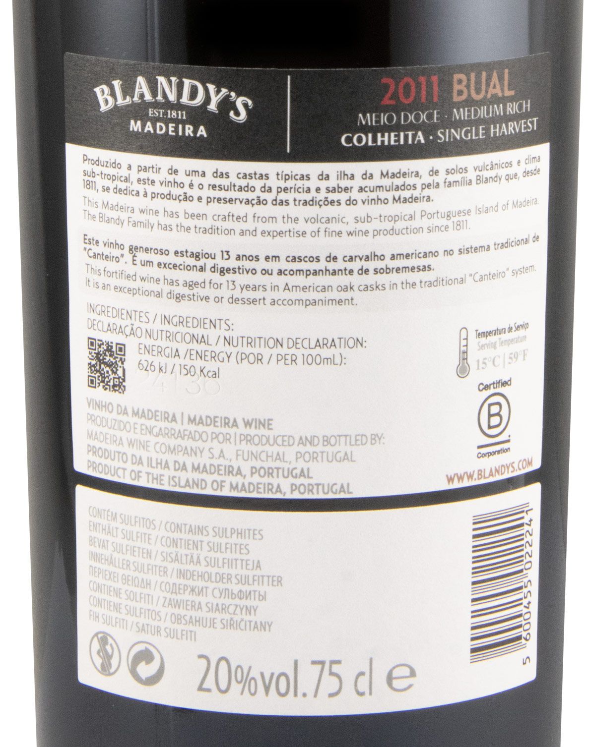 2011 Madeira Blandy's Bual