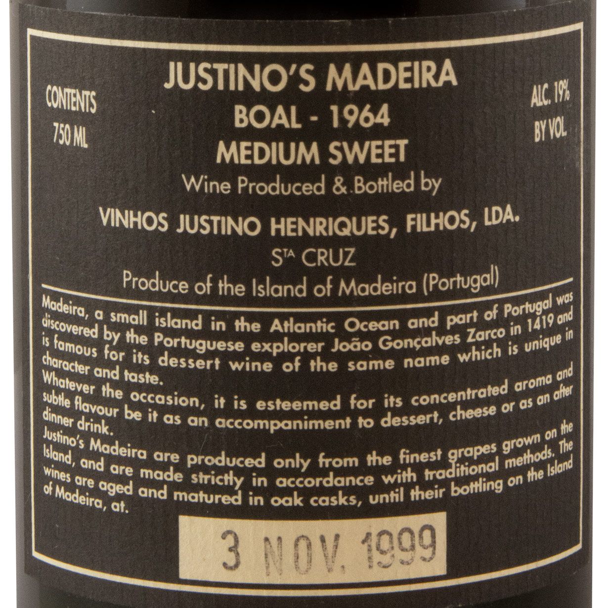 1964 Madeira Justino Henriques Boal (engarrafado em 1999)
